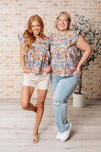 Load image into Gallery viewer, ONE ELEVEN NORTH Something Peaceful Flutter Sleeve Blouse