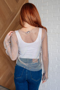 WHITE BIRCH Something to Love Mesh Top