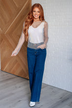 Load image into Gallery viewer, WHITE BIRCH Something to Love Mesh Top