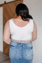 Load image into Gallery viewer, WHITE BIRCH Something to Love Mesh Top
