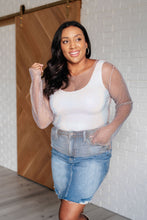 Load image into Gallery viewer, WHITE BIRCH Something to Love Mesh Top