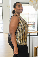 Load image into Gallery viewer, Andree By Unit Stayin&#39; Alive V-Neck Sequin Tank in Gold