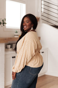 Hailey & Co Streets of Prague Top In Peach