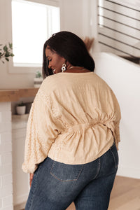 Hailey & Co Streets of Prague Top In Peach