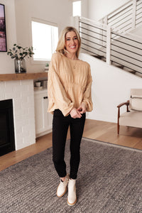 Hailey & Co Streets of Prague Top In Peach