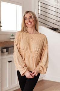 Hailey & Co Streets of Prague Top In Peach