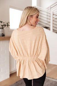 Hailey & Co Streets of Prague Top In Peach