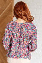 Load image into Gallery viewer, Andree By Unit Sunday Brunch Blouse in Denim Floral