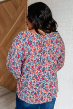 Load image into Gallery viewer, Andree By Unit Sunday Brunch Blouse in Denim Floral