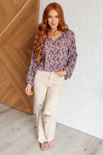 Load image into Gallery viewer, Andree By Unit Sunday Brunch Blouse in Denim Floral