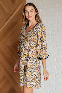Jodifl Sweet Solitude Floral Babydoll Dress