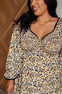 Jodifl Sweet Solitude Floral Babydoll Dress