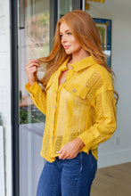 Load image into Gallery viewer, Very J Sweeter Than Nectar Lace Button Down in Honey