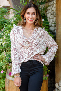 Andree By Unit Take Flight Cowl Neck Top