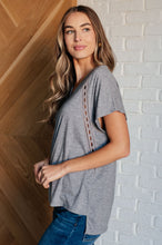 Load image into Gallery viewer, One Eleven North Take it Easy Eyelet Trim Top