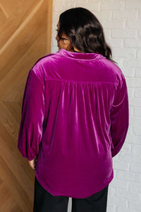 Jodifl The Best Policy Velvet Balloon Sleeve Top