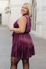 Load image into Gallery viewer, GEEGEE Tied In A Bow Velvet Dress