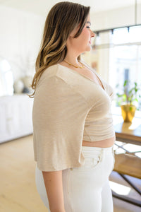 ZENANA Tiny Dancer Wrapped Cropped Cardigan