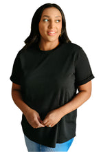 Load image into Gallery viewer, Crew T-Shirt in Black Front