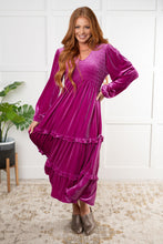 Load image into Gallery viewer, Jodifl Velvet Flamenco Maxi Dress