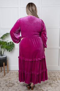 Jodifl Velvet Flamenco Maxi Dress