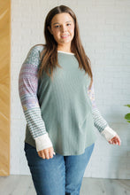 Load image into Gallery viewer, 7TH RAY Very Curious Mixed Print Waffle Knit Shirt