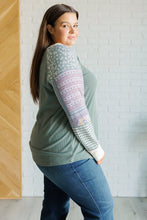 Load image into Gallery viewer, 7TH RAY Very Curious Mixed Print Waffle Knit Shirt