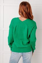 Load image into Gallery viewer, ONE ELEVEN NORTH Very Understandable V-Neck Sweater in Green