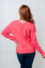 Load image into Gallery viewer, One Eleven North Very Understandable V-Neck Sweater in Pink