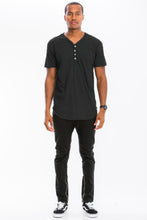 Load image into Gallery viewer, WEIV Short Sleeve 4 Button Henley Shirt