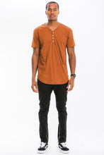 Load image into Gallery viewer, WEIV Short Sleeve 4 Button Henley Shirt