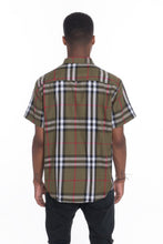 Load image into Gallery viewer, WEIV Men&#39;s Casual Short Sleeve Checker Shirts