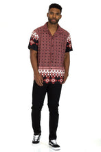 Load image into Gallery viewer, WEIV Men&#39;s Cuban Collar Cut Button Down Shirt