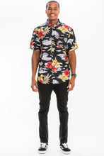 Load image into Gallery viewer, WEIV Men&#39;s Print Hawaiian Button Down Shirt