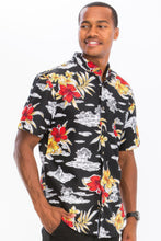 Load image into Gallery viewer, WEIV Men&#39;s Print Hawaiian Button Down Shirt