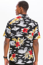 Load image into Gallery viewer, WEIV Men&#39;s Print Hawaiian Button Down Shirt