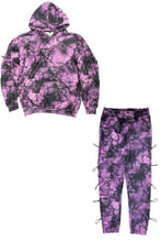 Load image into Gallery viewer, WEIV Tye Dye Sleeve Toggle Hoodie And Sweat Set