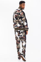 Load image into Gallery viewer, WEIV Full Camo With Stripe Track Bottom Pants