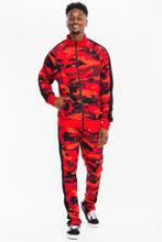 Load image into Gallery viewer, WEIV Full Camo With Stripe Track Bottom Pants