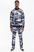 Load image into Gallery viewer, WEIV Full Camo With Stripe Track Bottom Pants