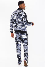 Load image into Gallery viewer, WEIV Full Camo With Stripe Track Bottom Pants