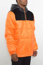 Load image into Gallery viewer, WEIV Men&#39;s Padded Buffle Puffer Jacket