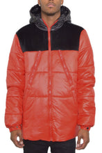 Load image into Gallery viewer, WEIV Men&#39;s Padded Buffle Puffer Jacket