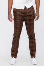 Load image into Gallery viewer, WEIV Men&#39;s Plaid Trouser Pants