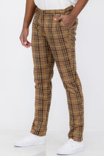 Load image into Gallery viewer, WEIV Men&#39;s Plaid Trouser Pants