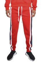 Load image into Gallery viewer, WEIV Solid With Three Stripe Sweat Pants