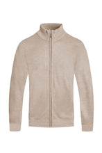 Load image into Gallery viewer, WEIV Men&#39;s Solid Full Zip Sweater