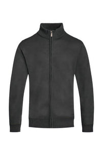 WEIV Men's Solid Full Zip Sweater