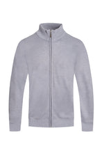 Load image into Gallery viewer, WEIV Men&#39;s Solid Full Zip Sweater