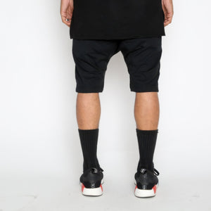 WEIV Leather Front Moto Short Pants